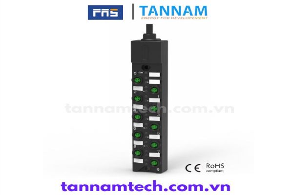 Hộp nối M8 kênh đơn 10 cổng, có đèn LED 23PA11-XXX